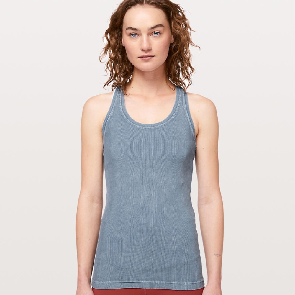 lululemon Cool Racerback, Washed Moon Blue, Sz 10